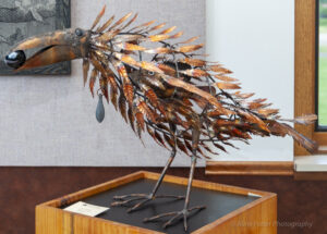 Sean Burgess - “Raven With Fish” - Sculpture